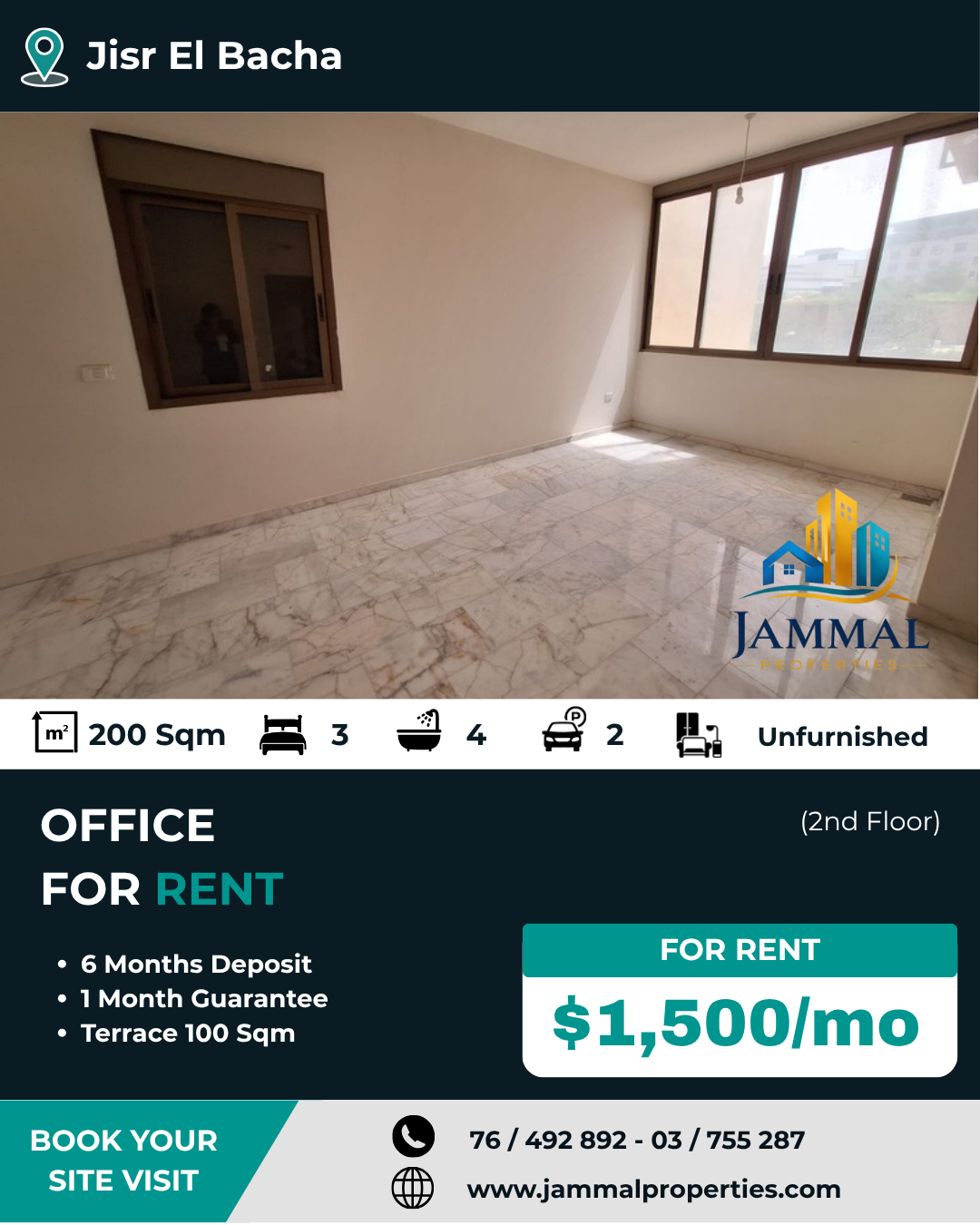 3 Rooms Offices Like Brand New (200 SQM)