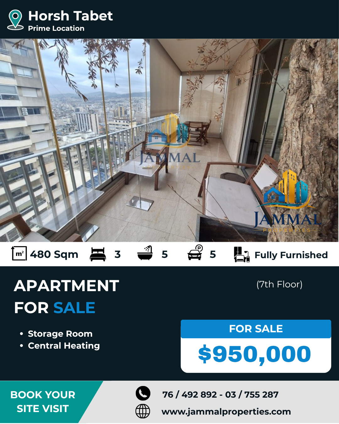 Spacious Duplex In Clam Area (480 SQM)