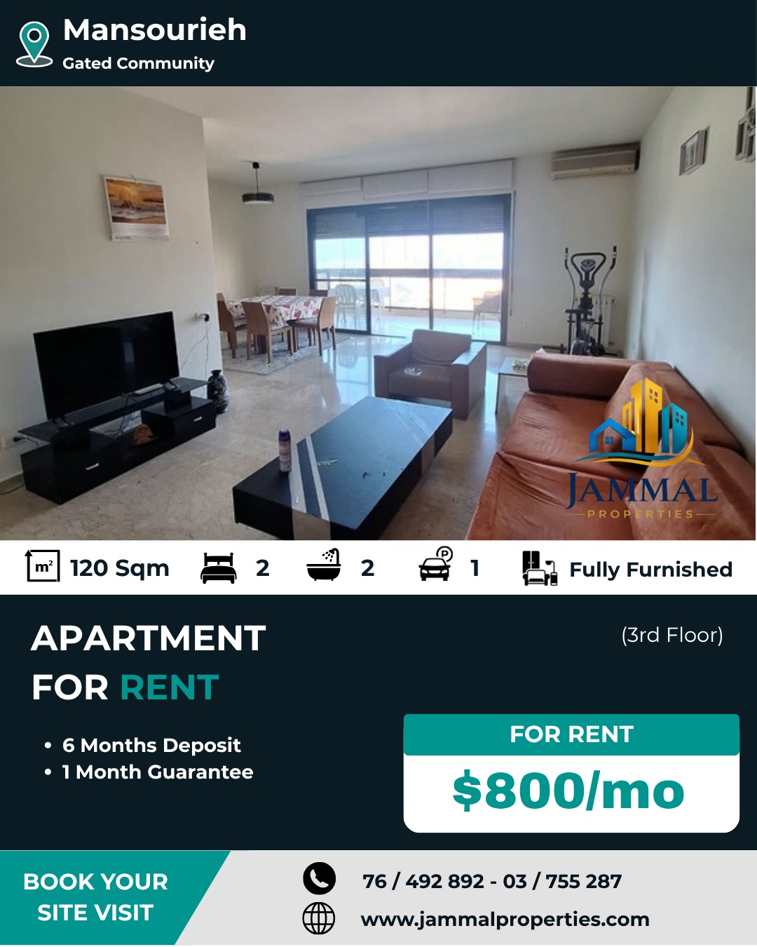 Ready To Move In Apartment, Fully Furnished. Opportunity For Private Pool & Tennis Court Access