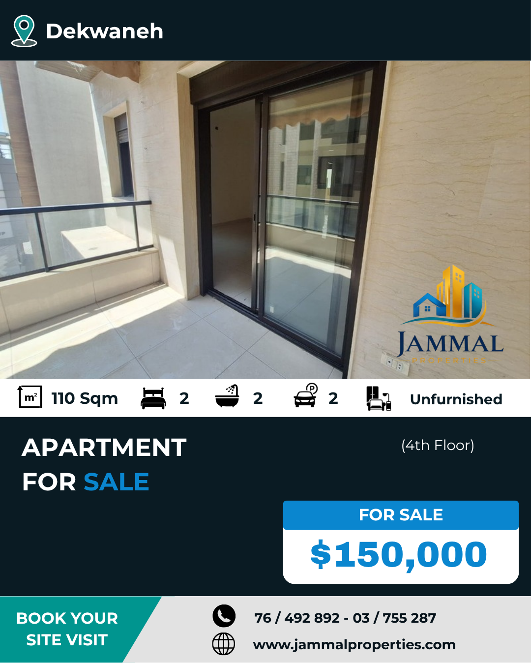 APT SALE - Dekwaneh (110 SQM)