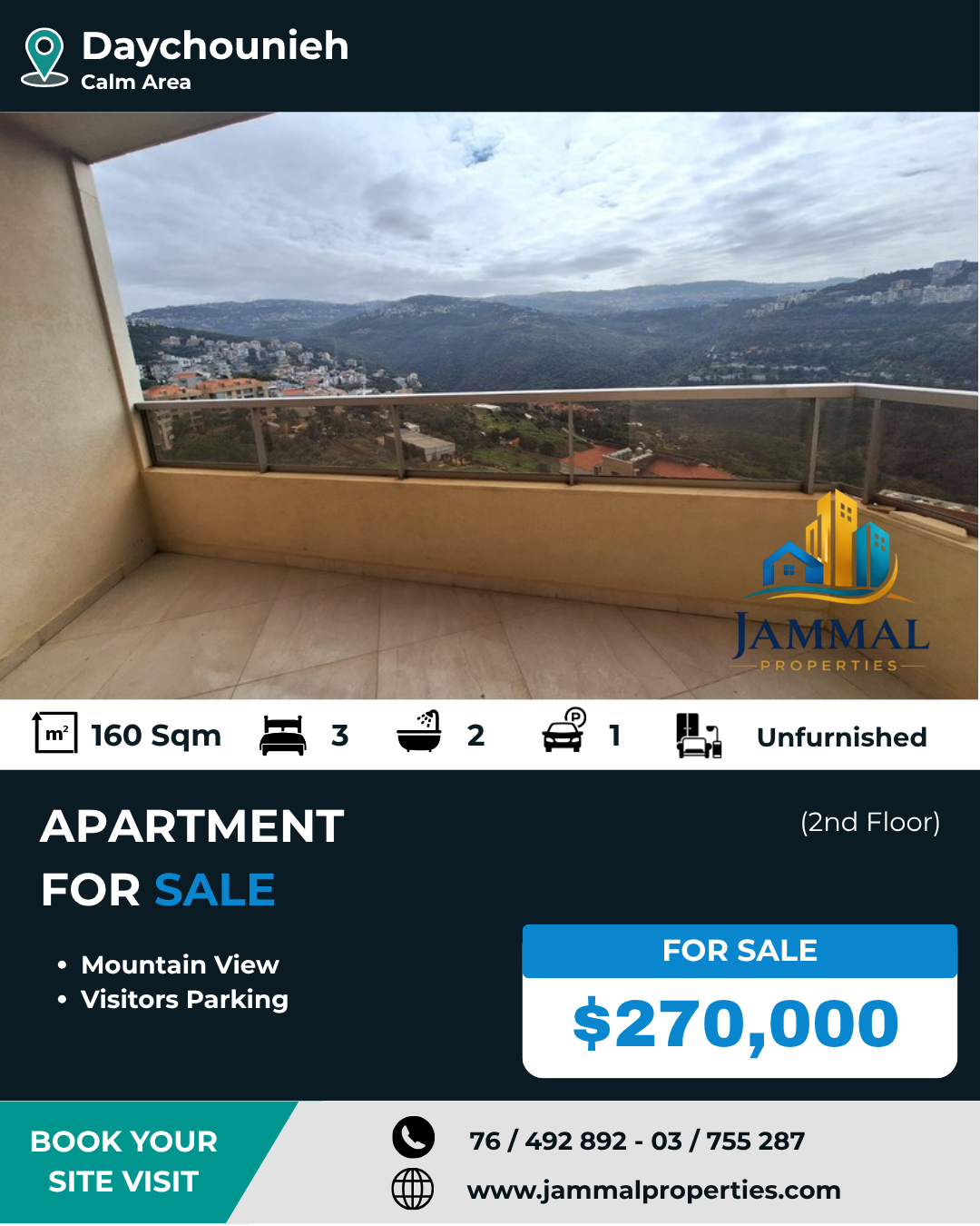 Brand New Apartment With Panoramic View (160 SQM)