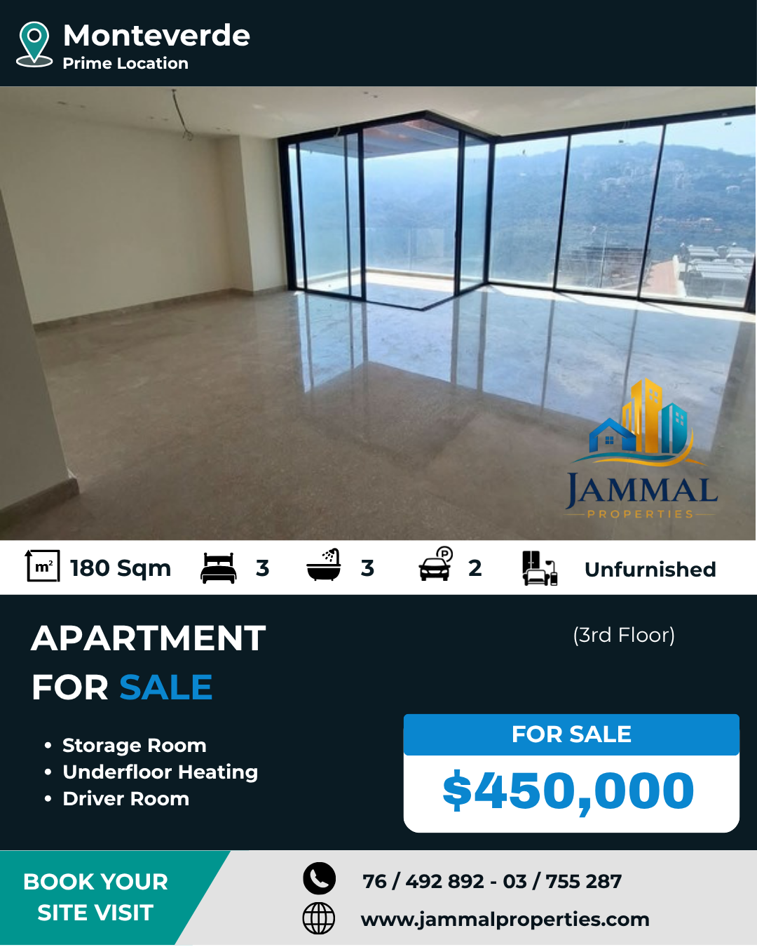 High End Finishing Apartment, Brand New, Located In A Calm Area (180 SQM)