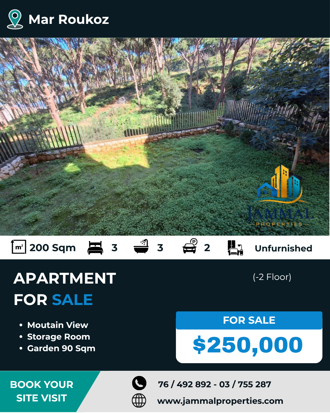 A Spacious Apartment Offering Generous Indoor Living Areas With A Private Outdoor Space, Ideal For Comfortable Family Living In Mar Roukoz (200 SQM)