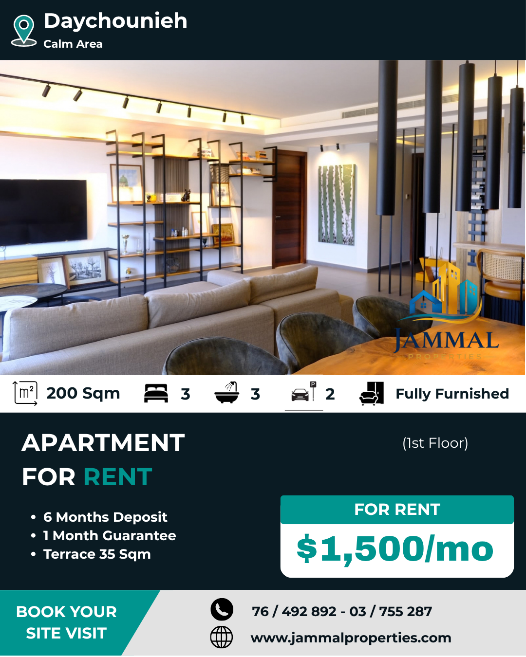 A High End Furnished Apartment Located In Daychounieh In A Calm Area, Ready To Move In