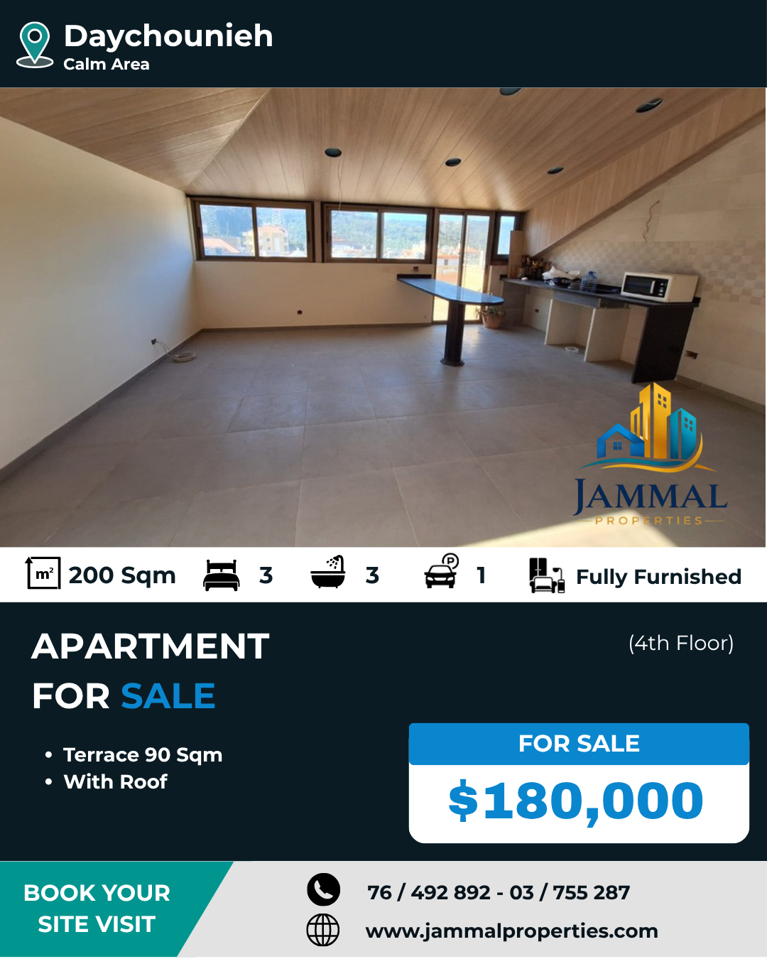 A Great Opportunity Offering Generous Indoor Space With A Beautiful Rooftop Setup, Ideal For Relaxing Or Entertaining In A Calm Residential Area (200 SQM)