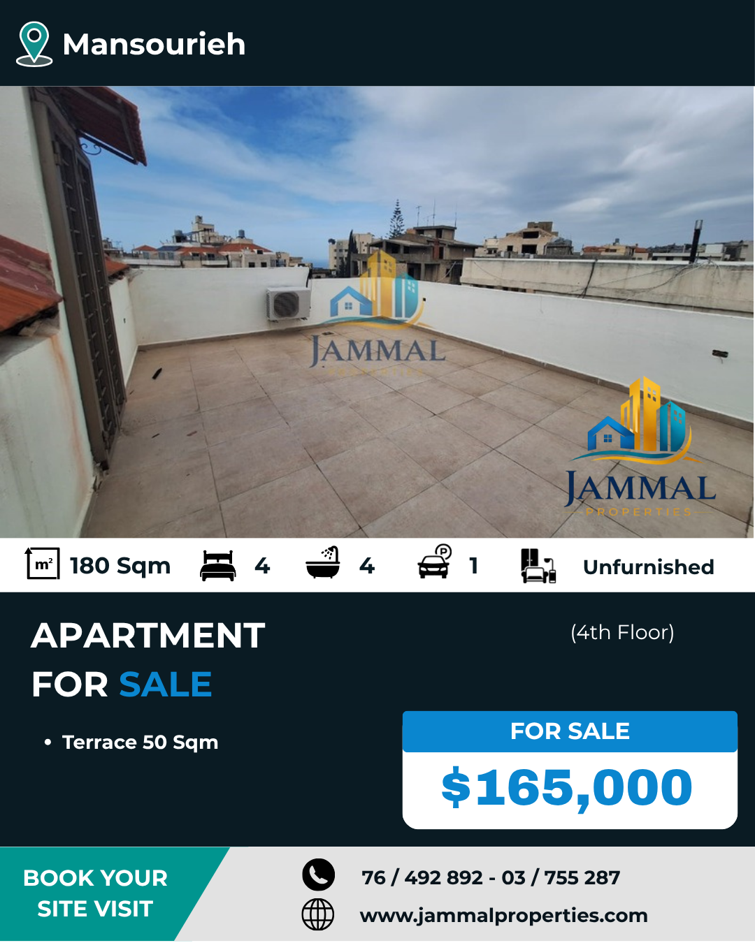 DUPLEX SALE - Mansourieh (180 SQM)