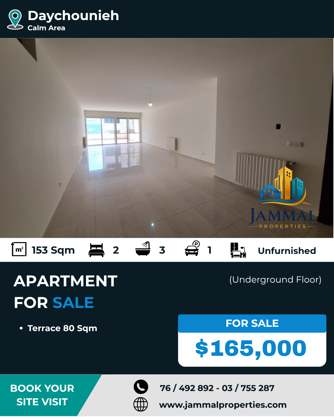APT SALE - Daychounieh (153 SQM)