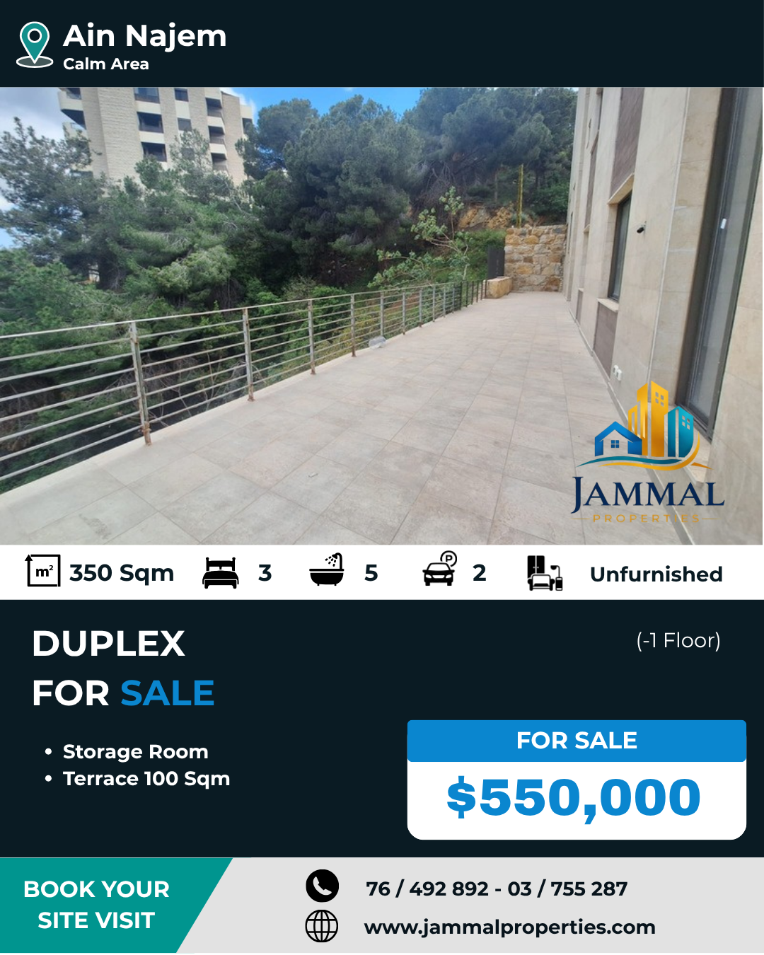 Brand New Duplex (350 SQM) In Calm Area