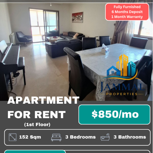 Cozy Apartment With An Open View Located In Daychounieh (152 SQM)