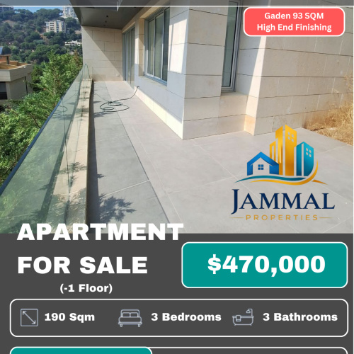High End Finishing Apartment, Brand New, Located In A Calm Area (190 SQM); Having A Cozy Garden (93 SQM)