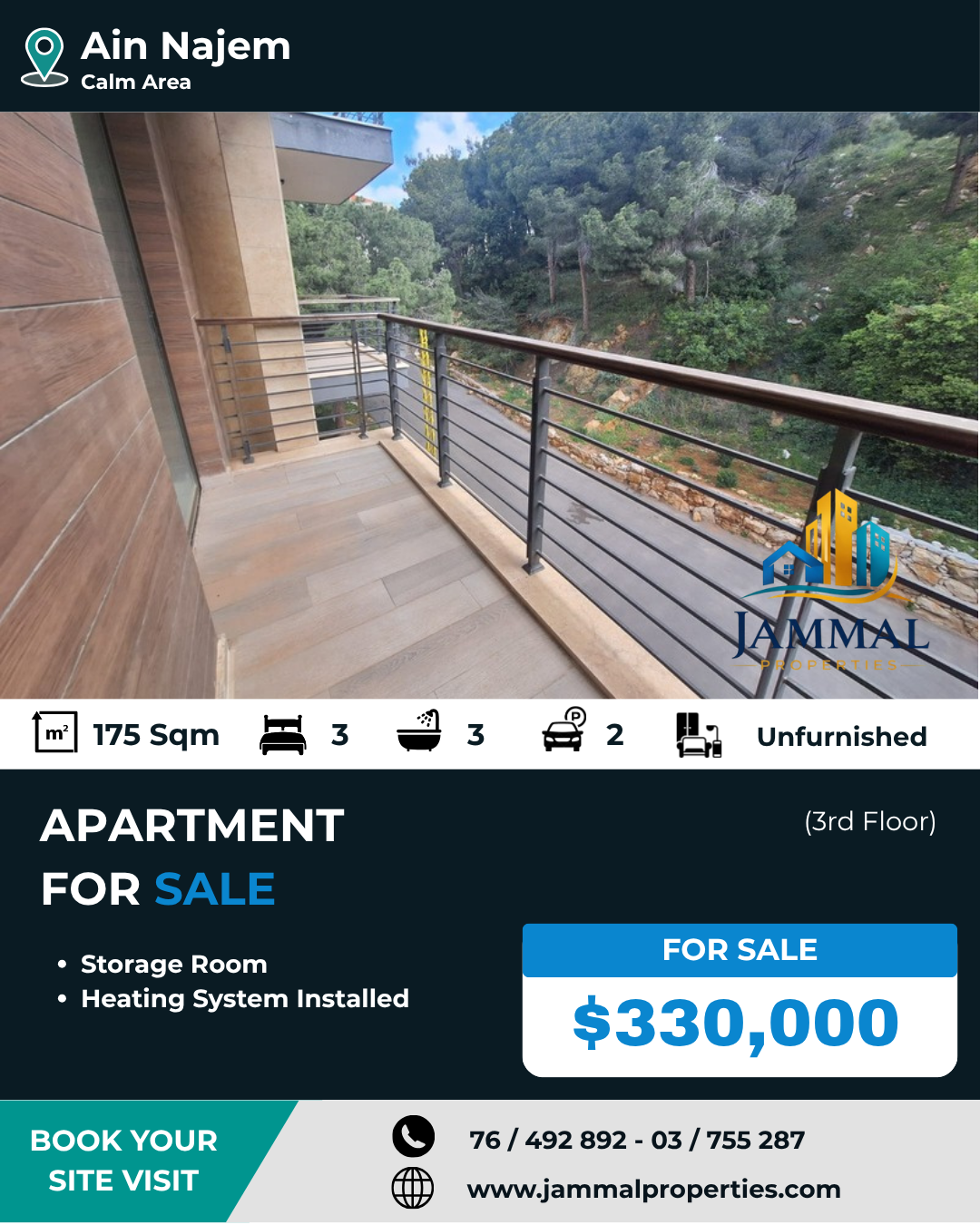 Bright And Well-Distributed Layout On The 3rd Floor, Offering A Comfortable Family Living In A Calm And Convenient Location (180 SQM)