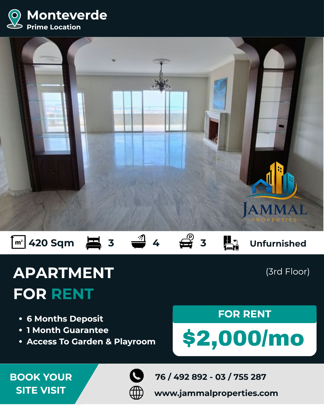Big Space Apartment Located In A Prime Location, Very Good Price Related To The Available Features