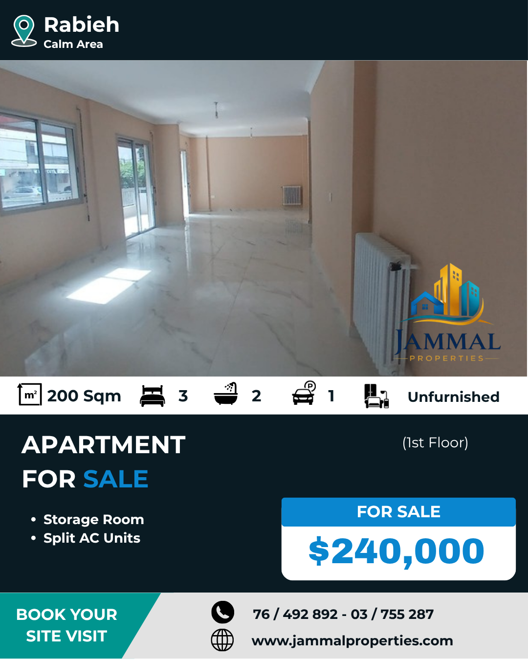 APT SALE - Rabieh (200 SQM)