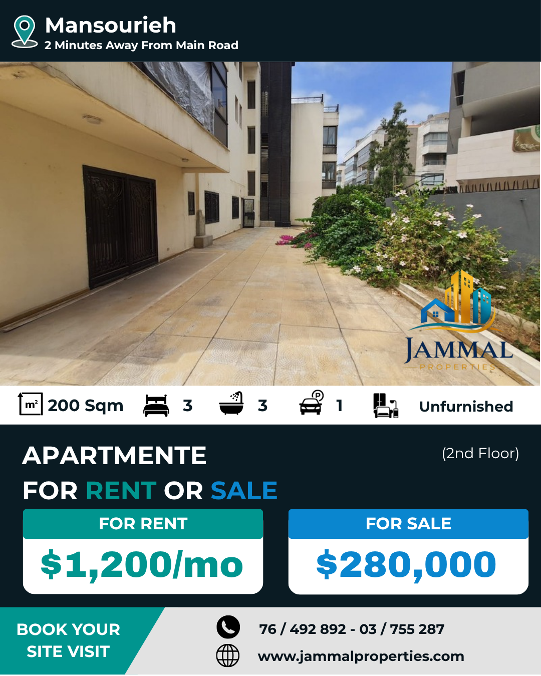 Ready To Move In A Well Maintained Apartment With Terrace (200 SQM)