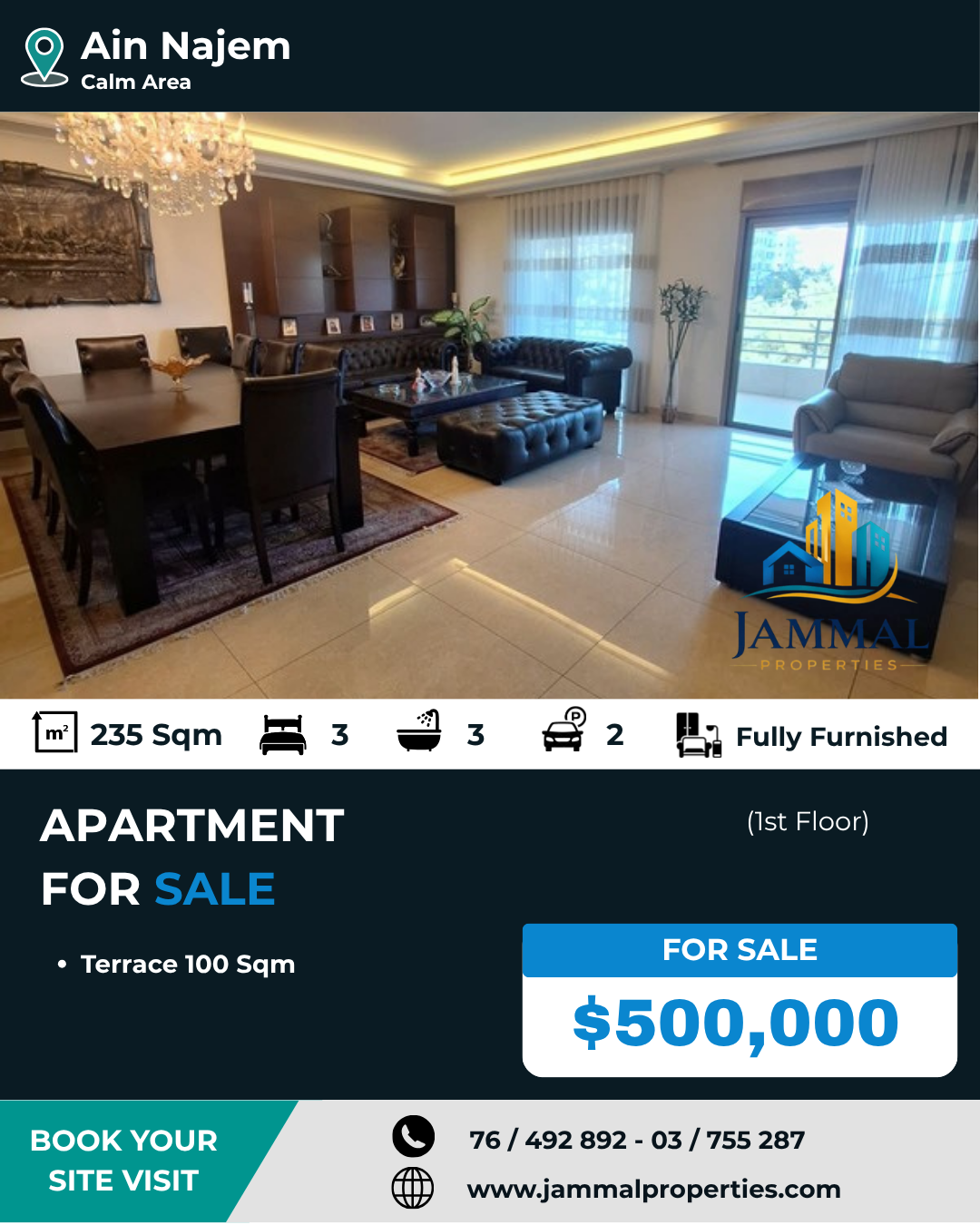 Ready To Move In Apartment Located In A Calm Area And A Well Maintained Apartment