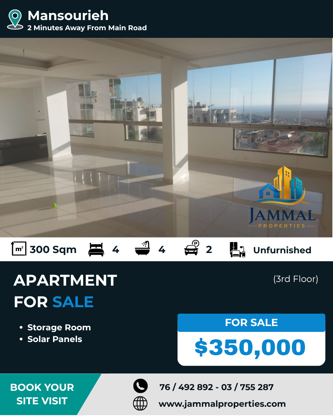APT SALE - Mansourieh (300 SQM)